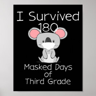 Affiche Dernier Jour De L'École 180 Jours Masqués De Trois