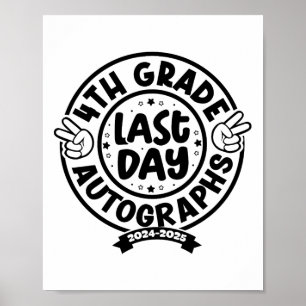 Affiche dernier Jour De L'École Autographe 4E Année 2025
