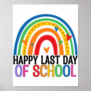 Affiche Dernier Jour De L'École Etudiant Arc-En-Ciel Fin D