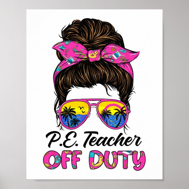 Affiche Dernier Jour De L'École Pe Professeur Hors Service (Devant)