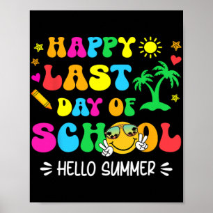 Affiche Dernier Jour D'école Bonjour L'été Élèves Et Ensei