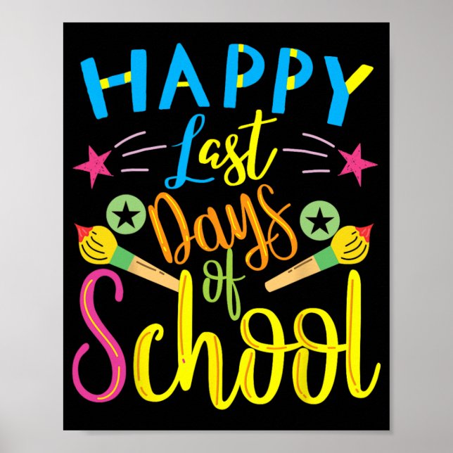 Affiche Dernier Jour D'école Dernier Jour D'école Professe (Devant)