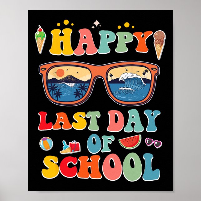 Affiche Dernier jour d'école pour les enfants  (Devant)