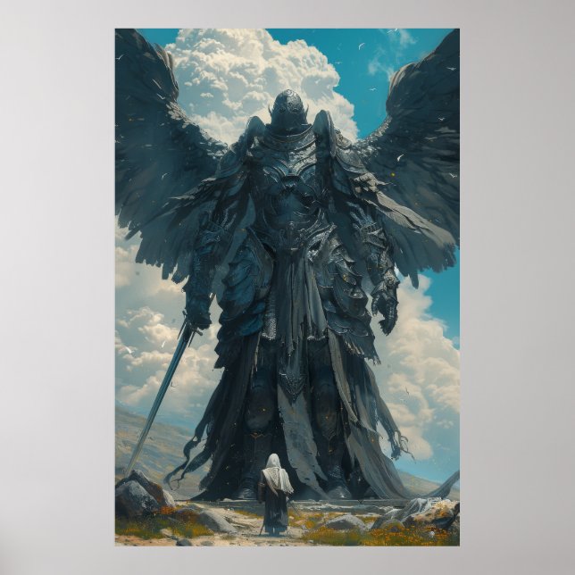 Affiche Dernier Scroll Boss Elder - Un Chevalier Noir Colo (Devant)