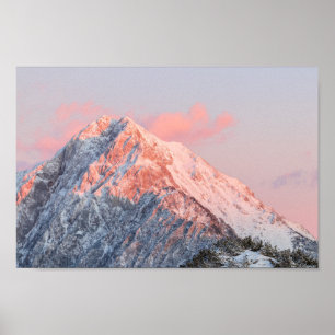 Affiche Dernier soleil sur la montagne Storžič, Slovénie