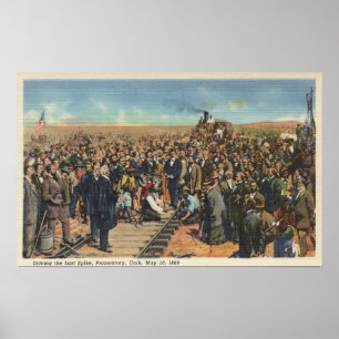 Affiche Dernier Spike - Chemin de fer