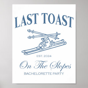 Affiche Dernier toast sur les pentes du célibataire ski ma