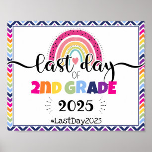 Affiche dernière journée de 2e année de panneau d'accessoi