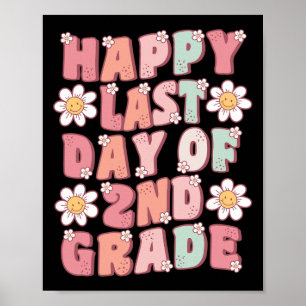 Affiche Dernière journée de 2e année mignonne Super thé de