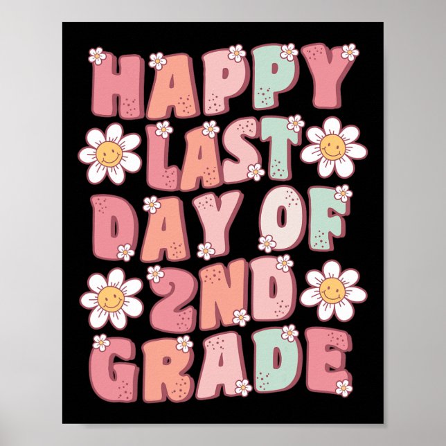 Affiche Dernière journée de 2e année mignonne Super thé de (Devant)