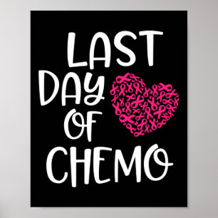 Affiche Dernière journée de Chemo Cancer du Sein Survivant