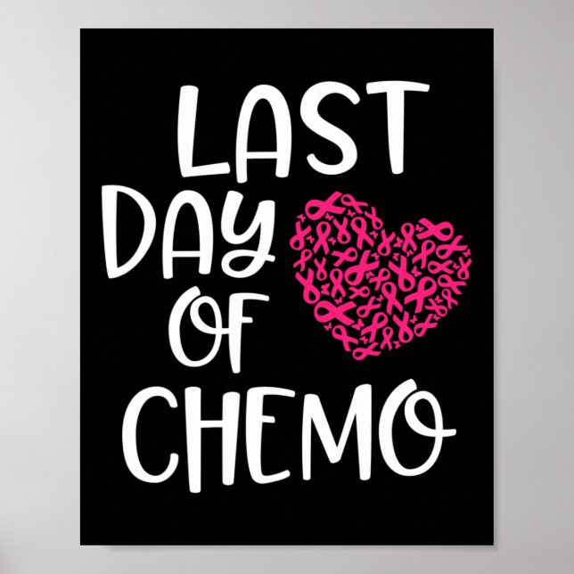 Affiche Dernière journée de Chemo Cancer du Sein Survivant (Devant)