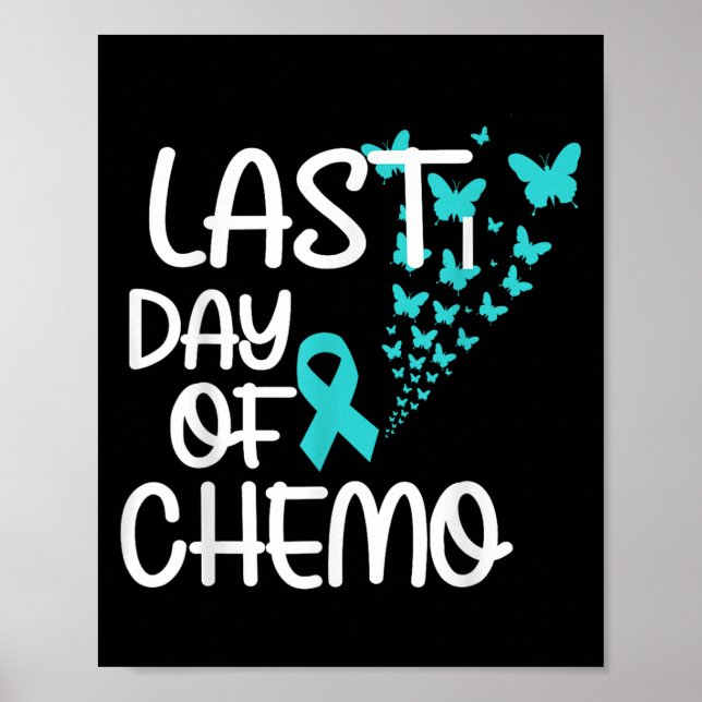 Affiche Dernière Journée De Chemo Cute Graphic Tee Cancer  (Devant)