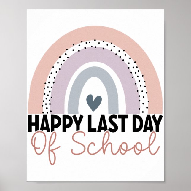 Affiche Dernière Journée De Graduation À L'École Enseignan (Devant)