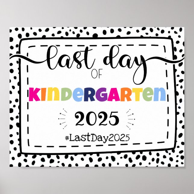 Affiche dernière journée de jardin d'enfants (Devant)