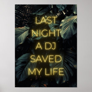 Affiche "Dernière nuit un DJ m'a sauvé la vie"