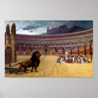 Affiche Dernière Prière des Martyrs Chrétiens | J-L Gérô