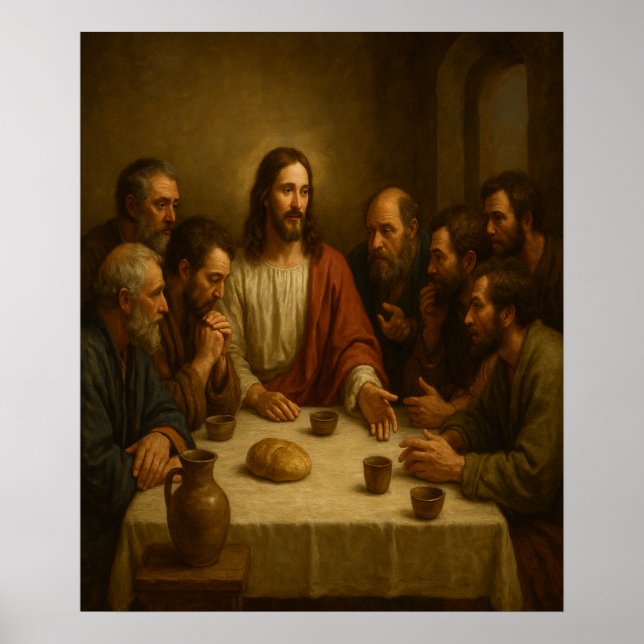 Affiche Dernière soupe avec Jésus™ LDS Wall Art (Devant)