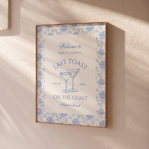 Affiche Dernière Toast sur la côte Fête de Fleurs pour fut
