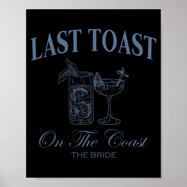 Affiche Dernière Toast Sur La Côte La Mariée Plage Enterre (Devant)