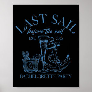 Affiche Dernière Voile Avant Le Voile Bride Squad Nautical