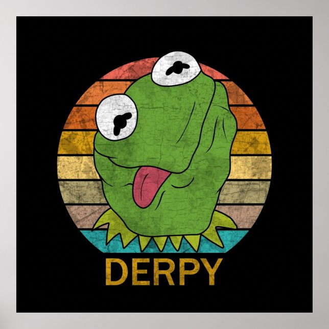 Affiche Derpy Kermit La Grenouille (Devant)