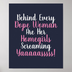 Affiche Derrière chaque citation Dope Woman
