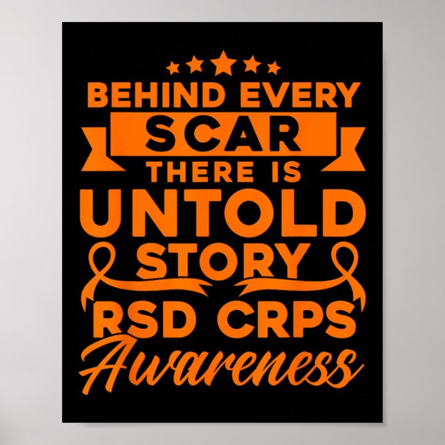 Affiche Derrière Chaque Scar Rsd Crps Sensibilisation (Devant)