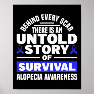 Affiche Derrière Chaque Scar Untold Story Soutien Alopecia