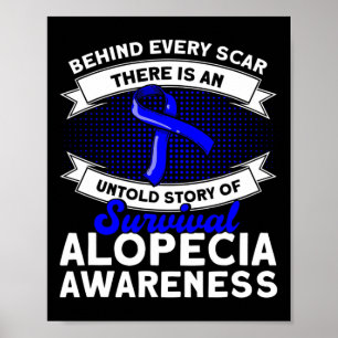 Affiche Derrière Chaque Scar Untold Story Soutien Alopecia
