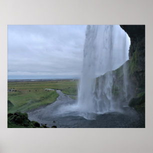 Affiche Derrière le Voile de Seljalandsfoss