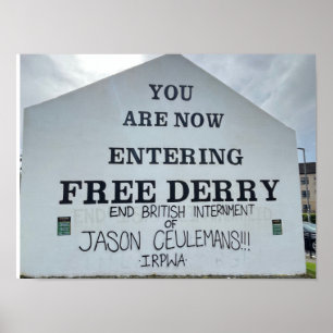 Affiche Derry/Londonderry Irlande du Nord Europe