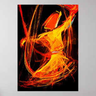 Affiche Derviche tourneur soufi mystique - Art abstrait