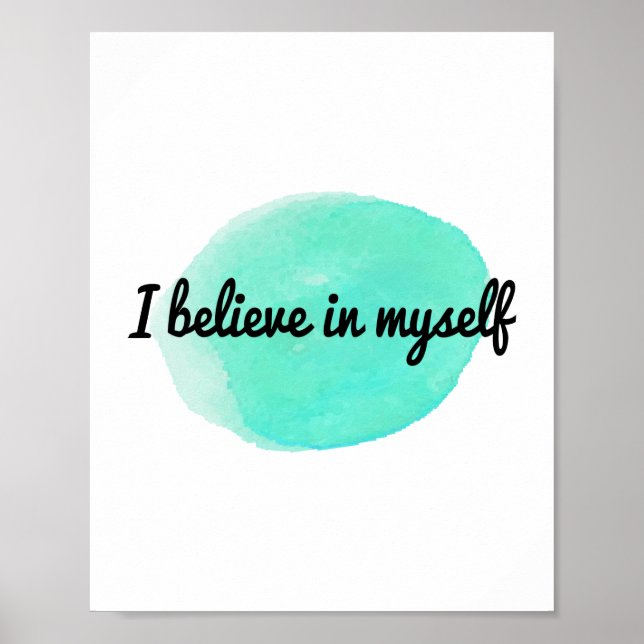 Affiche des affirmations motivationnelles pour des gens d' (Devant)