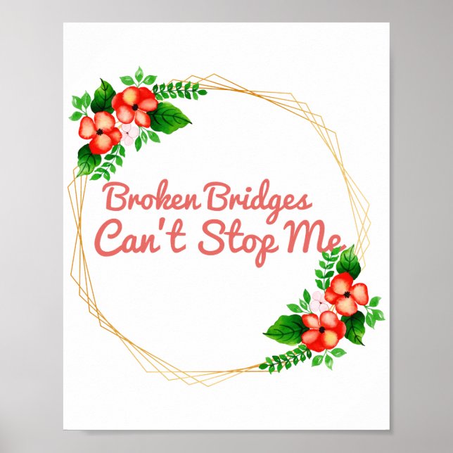 Affiche des affirmations positives pour le succès et l'aut (Devant)