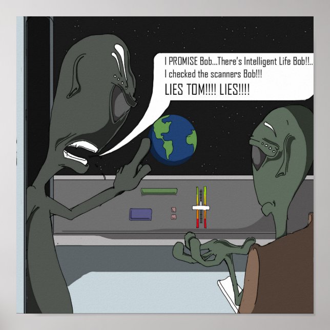 Affiche Des Aliens ont trouvé Intelligent Life ? ? (Devant)