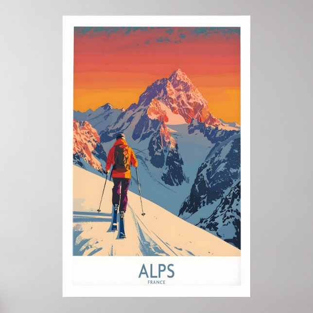 Affiche des Alpes France 1 (Devant)