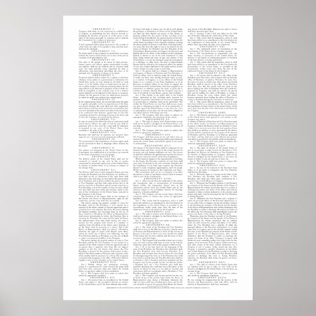 Affiche des amendements constitutionnels des États (Devant)