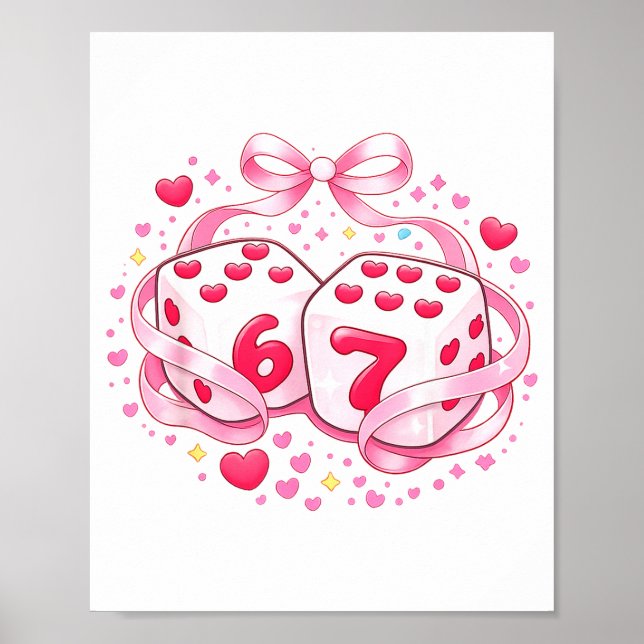 Affiche Dés amusants de la Saint-Valentin 6 7 Prépa 67 Six (Devant)