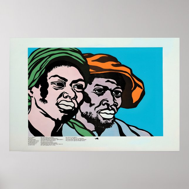 Affiche des années 1970 - Black Panther - Art de d (Devant)