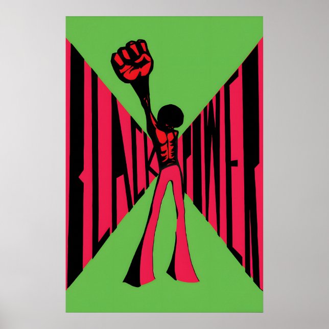 Affiche des années 1970 - Black Power (Devant)