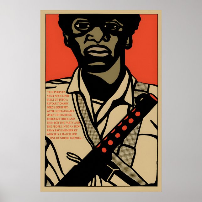 Affiche des années 1970 Citation du Black Panther  (Devant)