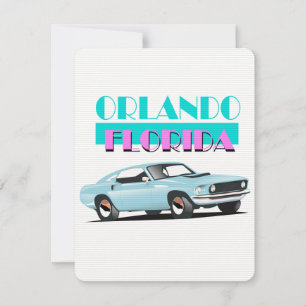 Affiche des années 80 d'Orlando Floride