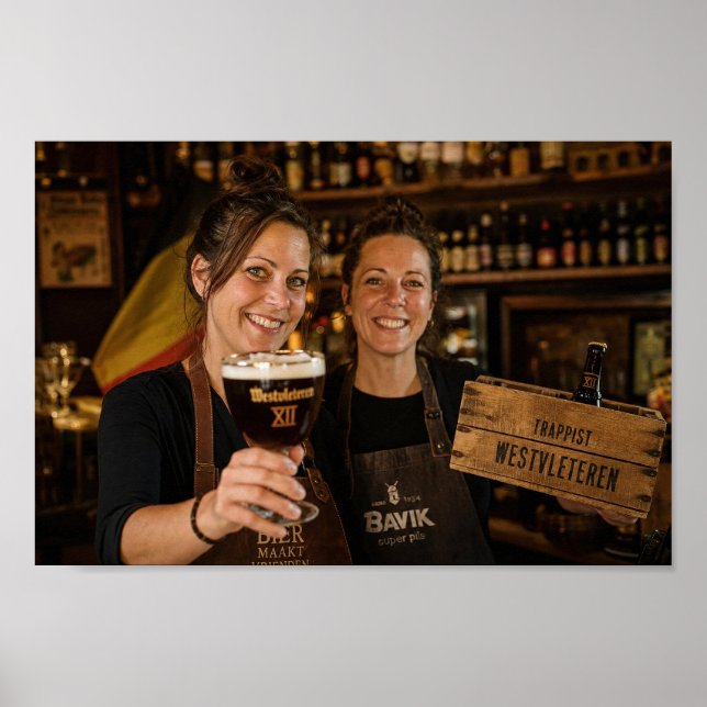 Affiche des Barmaids Trappistes Belges Toast (Devant)