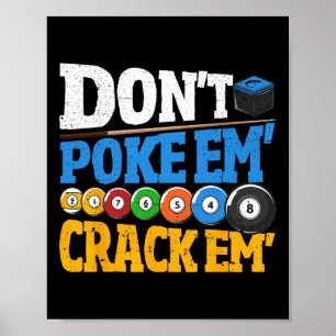 Affiche Des Billiards Ne Les Posent Pas Les Frapper 8 Ball