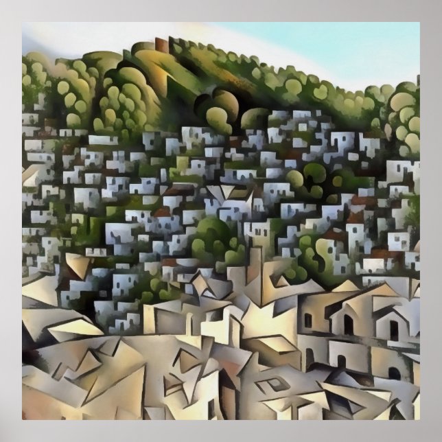 Affiche Des Centaines De Maisons Kayakoy Fethiye Peinture (Devant)