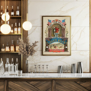 Affiche Des Chas. & John Michel’s Export Lager Beer