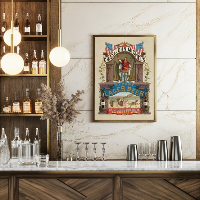 Affiche Des Chas. & John Michel’s Export Lager Beer (Créateur téléchargé)