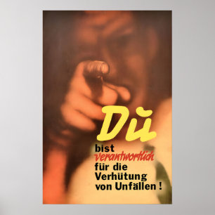 Affiche des Chemins de Fer Allemands Vous êtes res