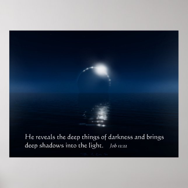 Affiche Des choses profondes de l'obscurité (Devant)